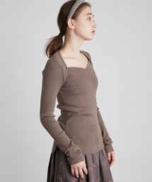 LILY BROWN（リリーブラウン）の「ボレロ風リブニットトップス（ニット