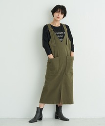 ミリタリーロング丈ジャンスカ　＊