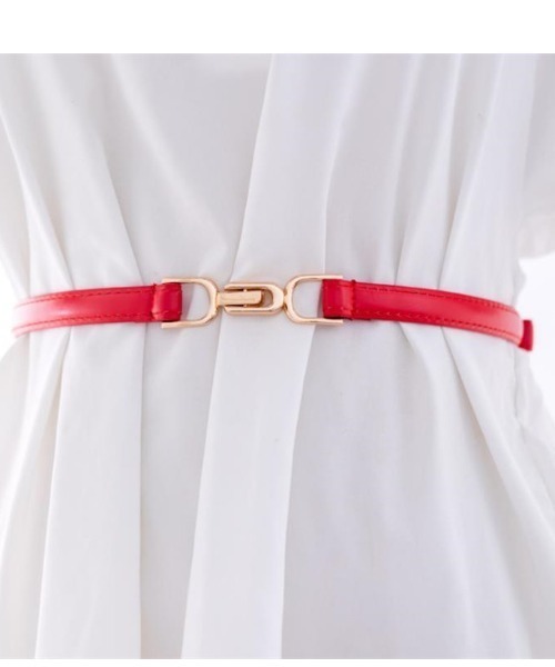 REBALANCE（リバランス）の「ビットベルト（ベルト・レディース・ホワイト/ブラック/ダークブラウン/ブラウン/レッド・FREE）」の5枚目の写真