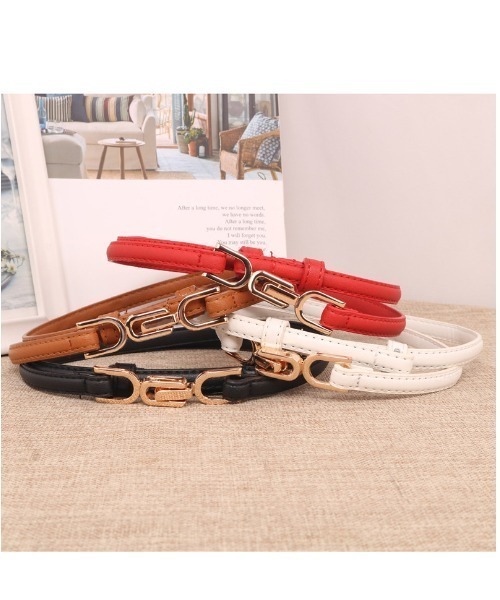 REBALANCE（リバランス）の「ビットベルト（ベルト・レディース・ホワイト/ブラック/ダークブラウン/ブラウン/レッド・FREE）」の12枚目の写真