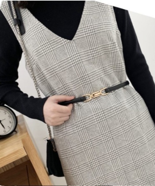 REBALANCE（リバランス）の「ビットベルト（ベルト・レディース・ホワイト/ブラック/ダークブラウン/ブラウン/レッド・FREE）」の18枚目の写真