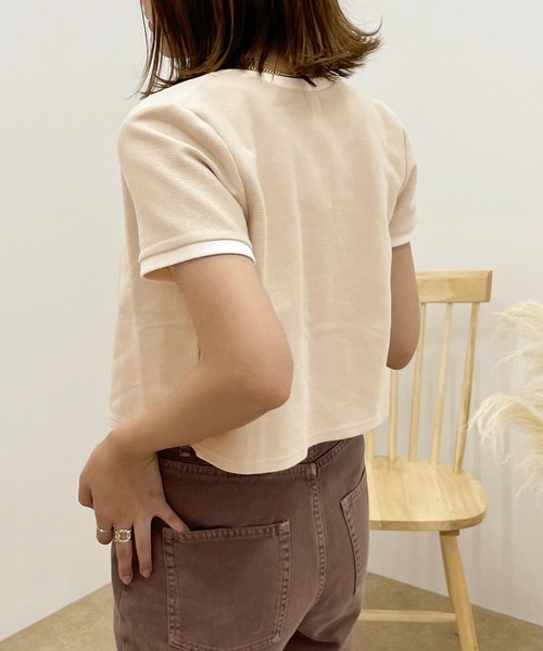 apres jour clair（アプレジュールクレア）の「【apres jour clair】バイカラードットボタントップス【ZOZOTOWN限定アイテム】（Tシャツ/カットソー・レディース・アイボリー/ベージュ/ブラウン系その他・X-LARGE/フリー）」の15枚目の写真