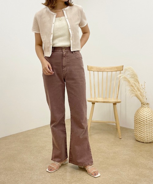 apres jour clair（アプレジュールクレア）の「【apres jour clair】バイカラードットボタントップス【ZOZOTOWN限定アイテム】（Tシャツ/カットソー・レディース・アイボリー/ベージュ/ブラウン系その他・X-LARGE/フリー）」の16枚目の写真