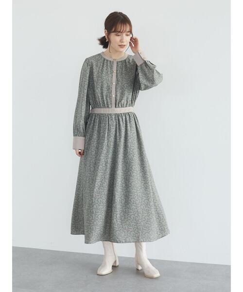 ELENCARE DUE(エレンカーレデュエ)の「・ELENCARE DUE ドビーフラワーワンピース*(ワンピース・レディース・アイボリー/ブラウン/ブラック/カーキ・FREE)」の21枚目の写真