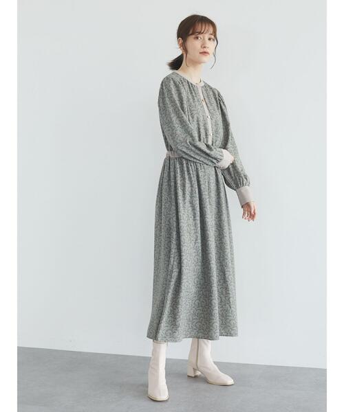 ELENCARE DUE(エレンカーレデュエ)の「・ELENCARE DUE ドビーフラワーワンピース*(ワンピース・レディース・アイボリー/ブラウン/ブラック/カーキ・FREE)」の22枚目の写真