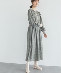 ELENCARE DUE | ・ELENCARE DUE　ドビーフラワーワンピース＊(ワンピース)