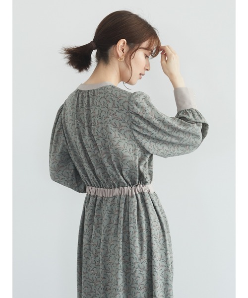 ELENCARE DUE(エレンカーレデュエ)の「・ELENCARE DUE ドビーフラワーワンピース*(ワンピース・レディース・アイボリー/ブラウン/ブラック/カーキ・FREE)」の10枚目の写真