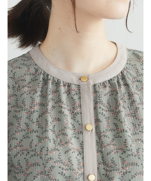 ELENCARE DUE(エレンカーレデュエ)の「・ELENCARE DUE ドビーフラワーワンピース*(ワンピース・レディース・アイボリー/ブラウン/ブラック/カーキ・FREE)」の12枚目の写真