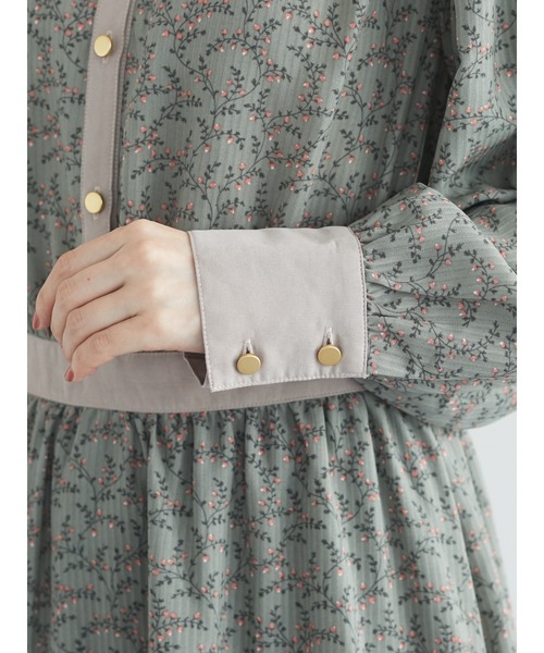 ELENCARE DUE(エレンカーレデュエ)の「・ELENCARE DUE ドビーフラワーワンピース*(ワンピース・レディース・アイボリー/ブラウン/ブラック/カーキ・FREE)」の13枚目の写真