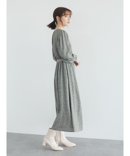 ELENCARE DUE(エレンカーレデュエ)の「・ELENCARE DUE ドビーフラワーワンピース*(ワンピース・レディース・アイボリー/ブラウン/ブラック/カーキ・FREE)」の7枚目の写真