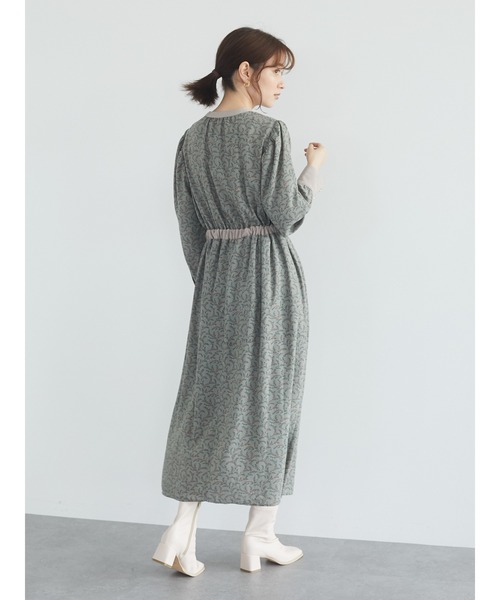 ELENCARE DUE(エレンカーレデュエ)の「・ELENCARE DUE ドビーフラワーワンピース*(ワンピース・レディース・アイボリー/ブラウン/ブラック/カーキ・FREE)」の8枚目の写真