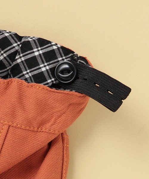 kladskap（クレードスコープ）の「ロゴリブポケットロング丈シェフパンツ「ストレッチパンツ」（その他パンツ・キッズ・ブラック/カーキ/レンガ/ネイビー・100cm/110cm/90cm/130cm/120cm）」の11枚目の写真