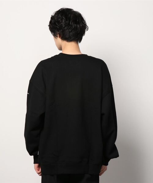 AJOBYAJO(アジョバイアジョ)の「【AJOBYAJO/アジョバイアジョ】Embroidered Logos Sweatshirt/エンボス ロゴスウェット MTM スローガンスウェット(スウェット・メンズ・ブラック/ホワイト・L/XL)」の19枚目の写真