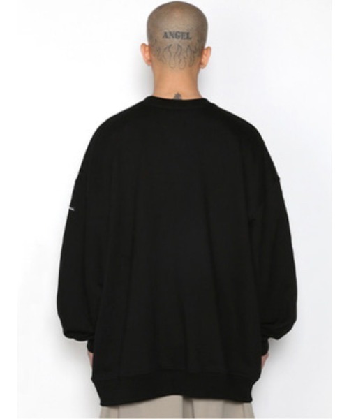 AJOBYAJO(アジョバイアジョ)の「【AJOBYAJO/アジョバイアジョ】Embroidered Logos Sweatshirt/エンボス ロゴスウェット MTM スローガンスウェット(スウェット・メンズ・ブラック/ホワイト・L/XL)」の16枚目の写真