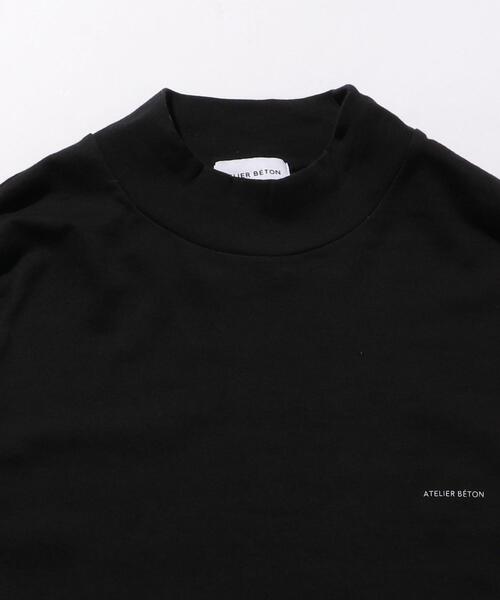 ATELIER BETON（アトリエベトン）の「＜ATELIER BETON（アトリエべトン）＞ MOCK NECK/カットソー（Tシャツ/カットソー・メンズ・ブラック/ホワイト・2/3）」の7枚目の写真