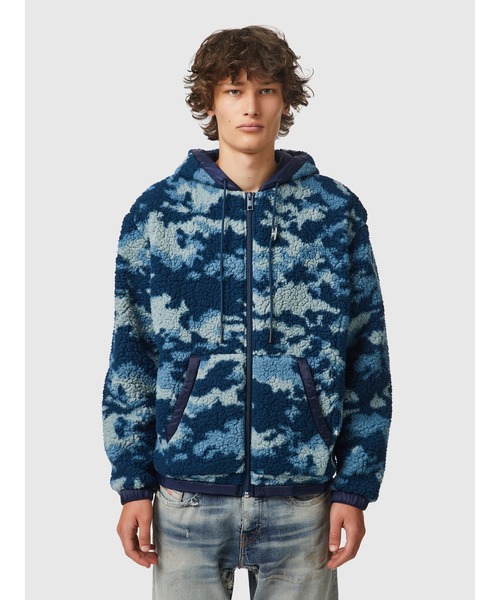 DIESEL ディーゼル カモフラフードパーカ－ メンズ Sサイズ DIESEL ディーゼル カモフラフードパーカ－ メンズ Sサイズ