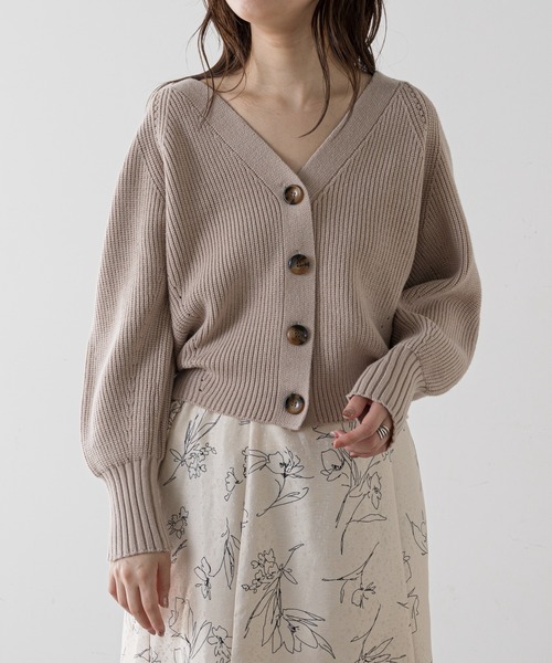 natural couture(ナチュラルクチュール)の「もちもち触感のプチプラアイレットカーディガン(カーディガン/ボレロ・レディース・ブラック/ベージュ/オフホワイト/ピンク/グリーン/ラベンダー/グレー/ミント・FREE)」の11枚目の写真