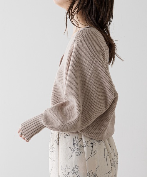 natural couture(ナチュラルクチュール)の「もちもち触感のプチプラアイレットカーディガン(カーディガン/ボレロ・レディース・ブラック/ベージュ/オフホワイト/ピンク/グリーン/ラベンダー/グレー/ミント・FREE)」の17枚目の写真