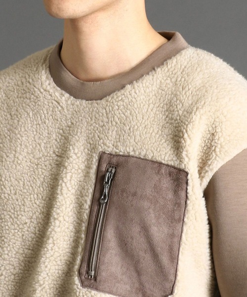 HIDEAWAYS NICOLE(ハイダウェイニコル)の「コンビネーションプルオーバー(Tシャツ/カットソー・メンズ・ブラック/アイボリー/ベージュ/チェック・X-LARGE/MEDIUM/LARGE)」の14枚目の写真