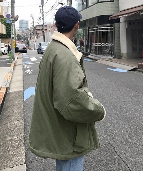 WESTBOY(ウエストボーイ)の「【WB ORIGINALS】Military Boa Long Jacket WO21W3HOT02(その他アウター・メンズ・グリーン/ブラック・L/M/XL)」の7枚目の写真
