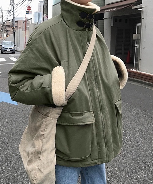 WESTBOY(ウエストボーイ)の「【WB ORIGINALS】Military Boa Long Jacket WO21W3HOT02(その他アウター・メンズ・グリーン/ブラック・L/M/XL)」の11枚目の写真