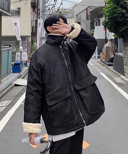 WESTBOY(ウエストボーイ)の「【WB ORIGINALS】Military Boa Long Jacket WO21W3HOT02(その他アウター・メンズ・グリーン/ブラック・L/M/XL)」の15枚目の写真