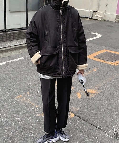 WESTBOY(ウエストボーイ)の「【WB ORIGINALS】Military Boa Long Jacket WO21W3HOT02(その他アウター・メンズ・グリーン/ブラック・L/M/XL)」の18枚目の写真