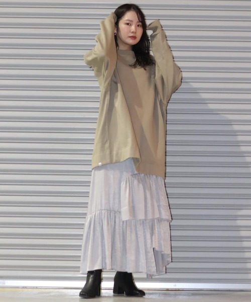 Lui's（ルイス）の「クラッシュサテンランダムティアードスカート（スカート・レディース・シルバー/ブラック/オリーブ・FREE）」の19枚目の写真