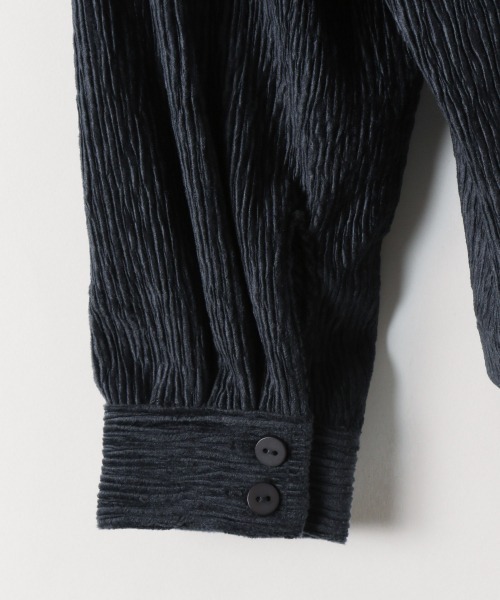 JEANASIS(ジーナシス)の「【KIDS】ヨウリュウベロアシャツ/257022(シャツ/ブラウス・キッズ・オフホワイト/チャコールグレー/グリーン・120/140)」の4枚目の写真