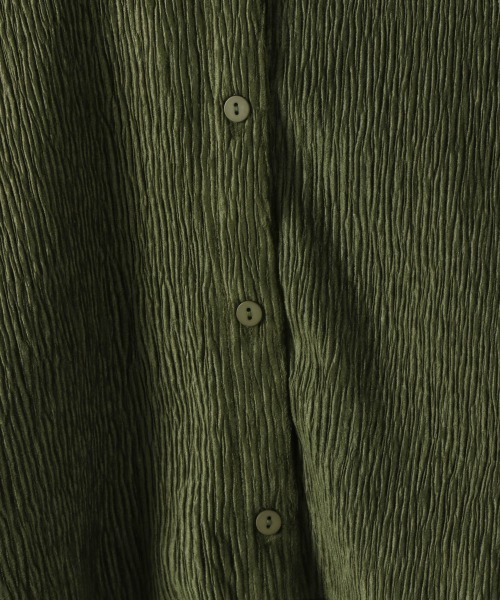 JEANASIS(ジーナシス)の「【KIDS】ヨウリュウベロアシャツ/257022(シャツ/ブラウス・キッズ・オフホワイト/チャコールグレー/グリーン・120/140)」の13枚目の写真