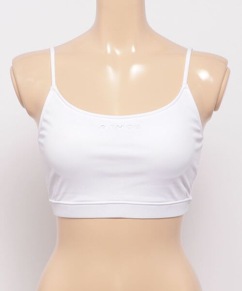 GUACAMOLE（ガカモレ）の「GUACAMOLE × atmos pink ロゴ刺繍リブキャミブラトップ（キャミソール・レディース・ブラウン/ホワイト/ブラック・S/M/M/L）」の6枚目の写真