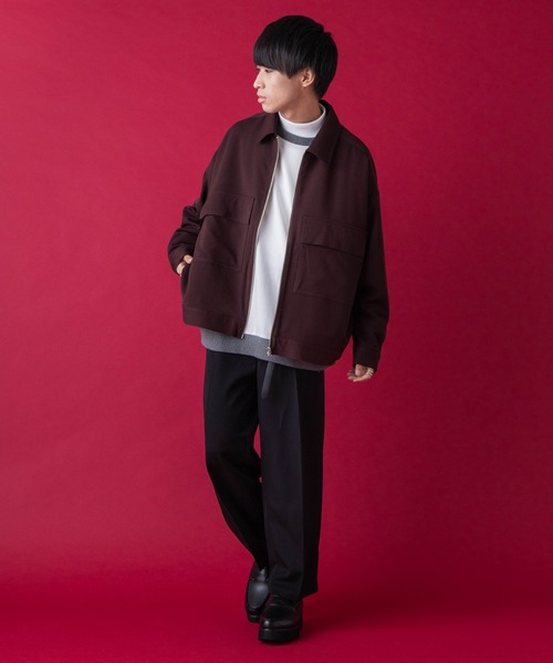 WEGO by こーせ(ウィゴーバイコーセ)の「∴WEGO by こーせ/ビッグシルエットZIPブルゾン(ブルゾン・メンズ・ブラック/ワイン/ライトグレー・MEDIUM/LARGE)」の18枚目の写真
