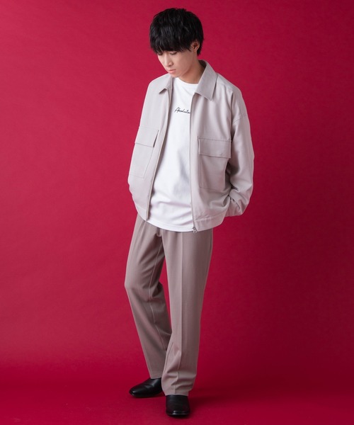 WEGO by こーせ(ウィゴーバイコーセ)の「∴WEGO by こーせ/ビッグシルエットZIPブルゾン(ブルゾン・メンズ・ブラック/ワイン/ライトグレー・MEDIUM/LARGE)」の7枚目の写真