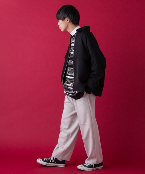 WEGO by こーせ(ウィゴーバイコーセ)の「∴WEGO by こーせ/ビッグシルエットZIPブルゾン(ブルゾン・メンズ・ブラック/ワイン/ライトグレー・MEDIUM/LARGE)」の20枚目の写真