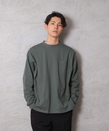 Good wear グッドウェア 2W7-0502 袖リブ ポケット付き L/S SUPER BIG TEE