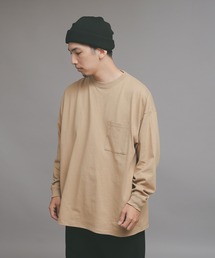 Good wear グッドウェア 2W7-0502 袖リブ ポケット付き L/S SUPER BIG TEE