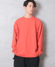 Good wear グッドウェア 2W7-0502 袖リブ ポケット付き L/S SUPER BIG TEE