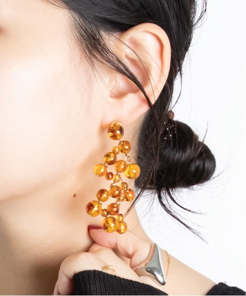 RANDA（ランダ）の「ボリュームツリーピアス（ピアス（両耳用）・レディース・ブラウン/その他・FREE）」の4枚目の写真