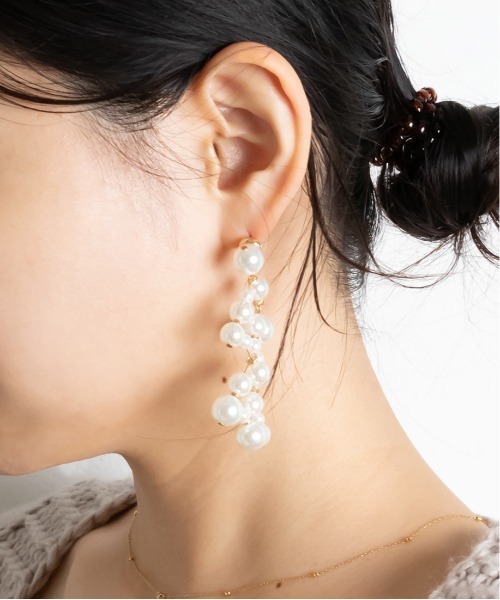 RANDA（ランダ）の「ボリュームツリーピアス（ピアス（両耳用）・レディース・ブラウン/その他・FREE）」の6枚目の写真