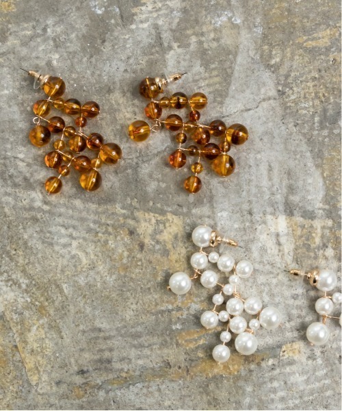 RANDA（ランダ）の「ボリュームツリーピアス（ピアス（両耳用）・レディース・ブラウン/その他・FREE）」の3枚目の写真