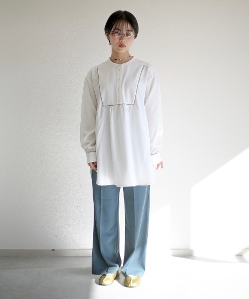 spoon store（スプーンストア）の「ダブルベルトセンタープレススラックス（スラックス・レディース・グリーン/ボルドー/マスタード・SMALL/MEDIUM）」の7枚目の写真