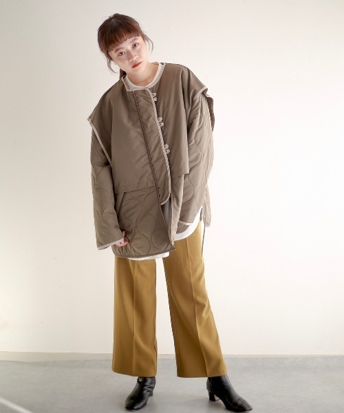 spoon store（スプーンストア）の「ダブルベルトセンタープレススラックス（スラックス・レディース・グリーン/ボルドー/マスタード・SMALL/MEDIUM）」の20枚目の写真