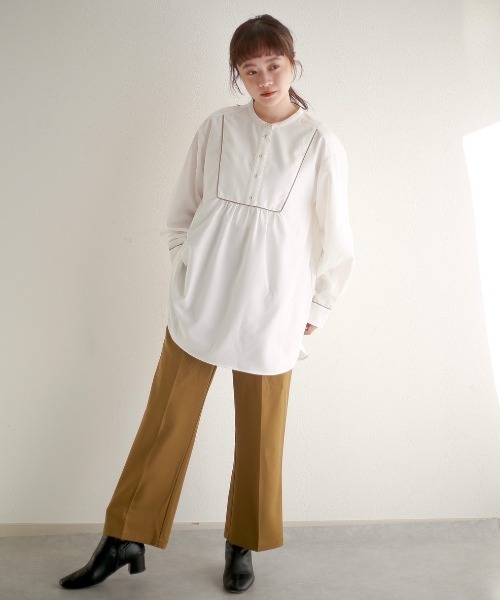 spoon store（スプーンストア）の「ダブルベルトセンタープレススラックス（スラックス・レディース・グリーン/ボルドー/マスタード・SMALL/MEDIUM）」の16枚目の写真
