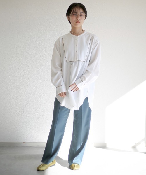 spoon store（スプーンストア）の「ダブルベルトセンタープレススラックス（スラックス・レディース・グリーン/ボルドー/マスタード・SMALL/MEDIUM）」の11枚目の写真
