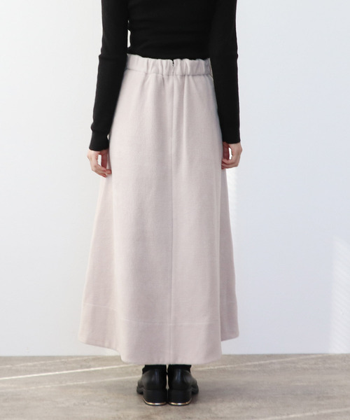 Three Four Time（ｽﾘｰﾌｫｰﾀｲﾑ）の「接結ボアパイピングロングスカート（スカート・レディース・ブラウン/アイボリー・ONE SIZE）」の6枚目の写真