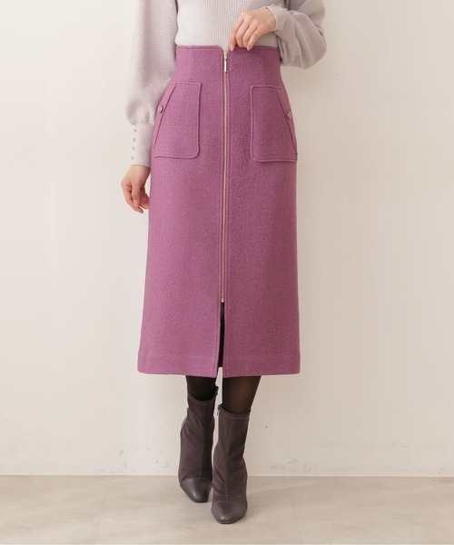 PROPORTION BODY DRESSING（プロポーションボディドレッシング）の「フロントファスナータイトスカート / 1211220117（スカート・レディース・オフホワイト/パープル/ピンク・SMALL/MEDIUM）」の20枚目の写真