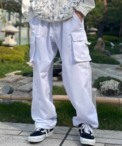 DANKE SCHON（ダンケシェーン）の「DankeSchon/ダンケシェーン/ツイルカーゴパンツ（カーゴパンツ・メンズ・ホワイト/ブラック/ブラウン・SMALL/MEDIUM/LARGE/X-LARGE/XL）」の8枚目の写真