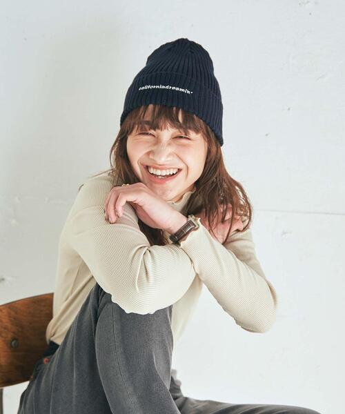 coen(コーエン)の「CaliforniaDreamin'ロゴニットキャップ(ニットキャップ/ビーニー・レディース・ネイビー/オフホワイト/ケリー・FREE)」の13枚目の写真