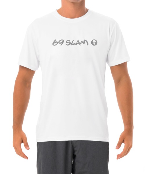 69SLAM(ロックスラム)の「69SLAM ロックスラム ラッシュガード メンズ 水着 無地 シンプル 男性 ラッシュT 半袖 Tシャツ(Tシャツ/カットソー・メンズ・ブラック/ホワイト・MEDIUM/X-LARGE/LARGE)」の2枚目の写真