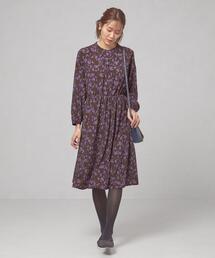 closet story | ＜closet story＞カラーフラワー ギャザーワンピース -ウォッシャブル-(ワンピース)